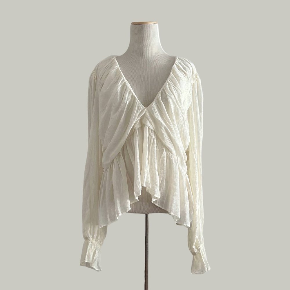 Free People Daia Flowy Top in Frenchnilla